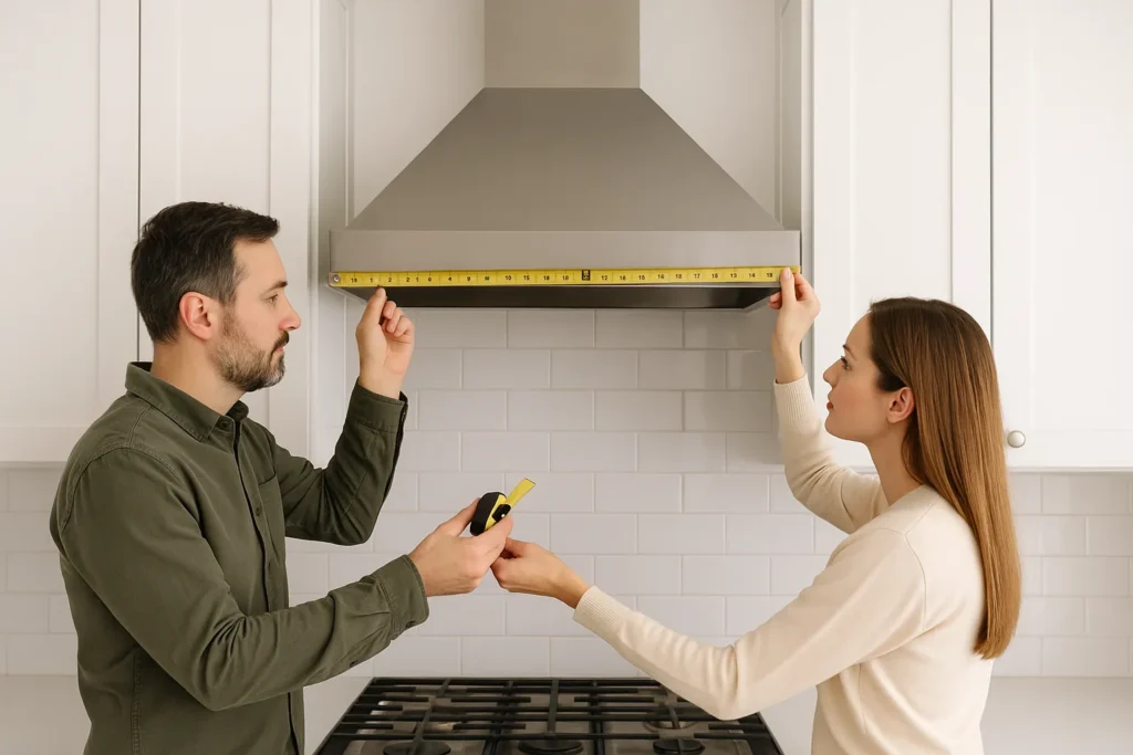 Measuring A Range Hood