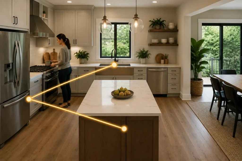 The work triangle in your kitchen space